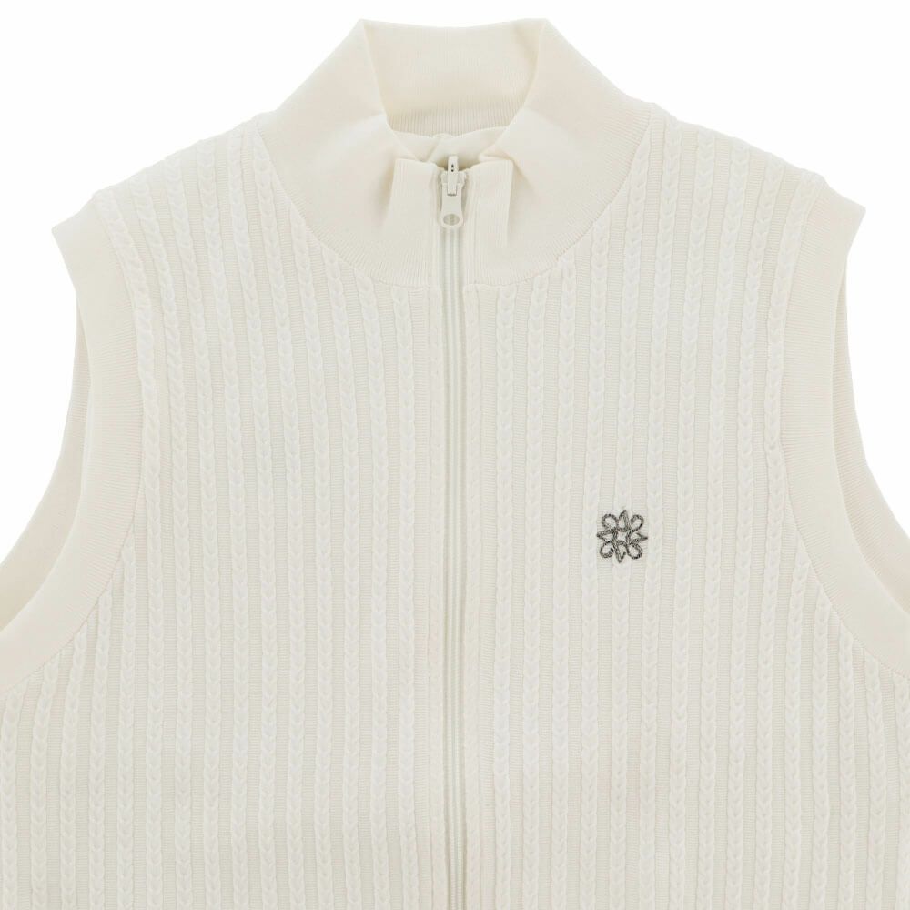 セントアンドリュース St ANDREWS　メンズ ケーブル リバーシブル ニット ベスト 042-4273801　2024年モデル 詳細9