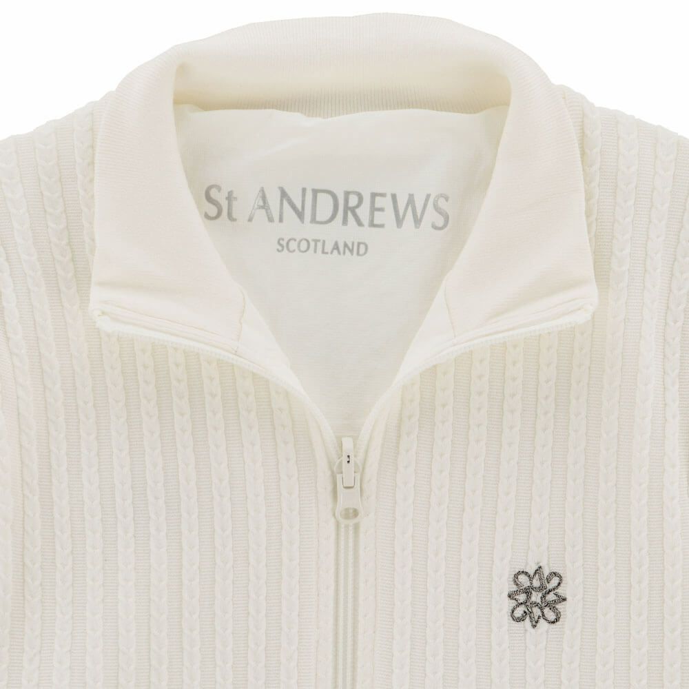 セントアンドリュース St ANDREWS　メンズ ケーブル リバーシブル ニット ベスト 042-4273801　2024年モデル 詳細10