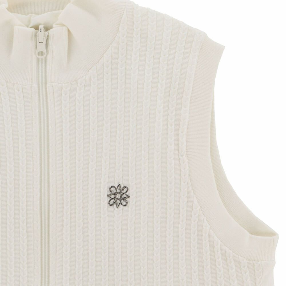 セントアンドリュース St ANDREWS　メンズ ケーブル リバーシブル ニット ベスト 042-4273801　2024年モデル 詳細11