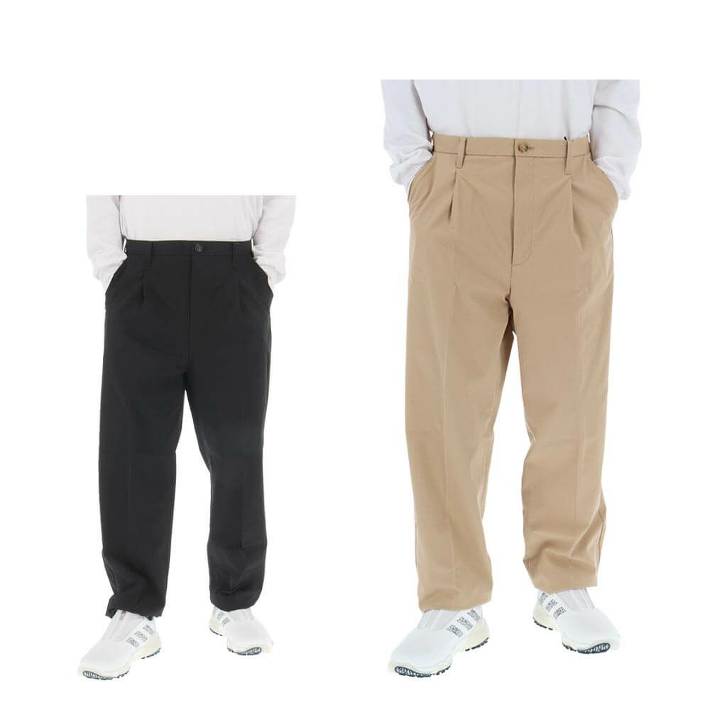 セントアンドリュース St ANDREWS　メンズ ドビー生地 ストレッチ ワイド ロングパンツ 042-4231953　2024年モデル