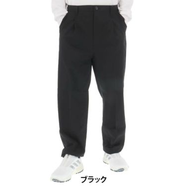 セントアンドリュース St ANDREWS　メンズ ドビー生地 ストレッチ ワイド ロングパンツ 042-4231953　2024年モデル ブラック