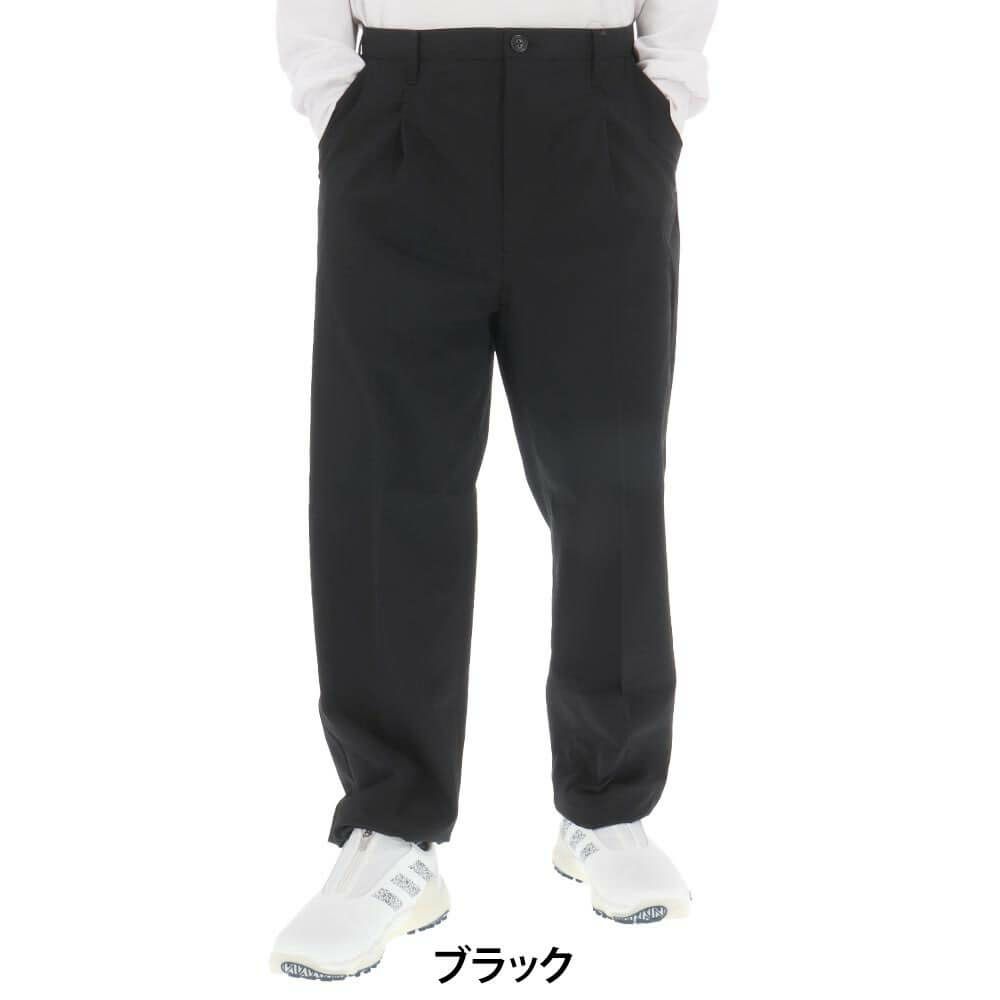 セントアンドリュース St ANDREWS　メンズ ドビー生地 ストレッチ ワイド ロングパンツ 042-4231953　2024年モデル ブラック