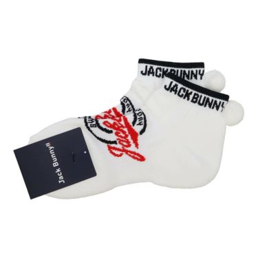 ジャックバニー Jack Bunny!!　レディース L字 アンクルソックス 262-5286702 030 ホワイト　2025年モデル ホワイト