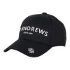 セントアンドリュース St ANDREWS　ツイル ロゴ キャップ 042-5287853 010 ブラック　2025年モデル ブラック