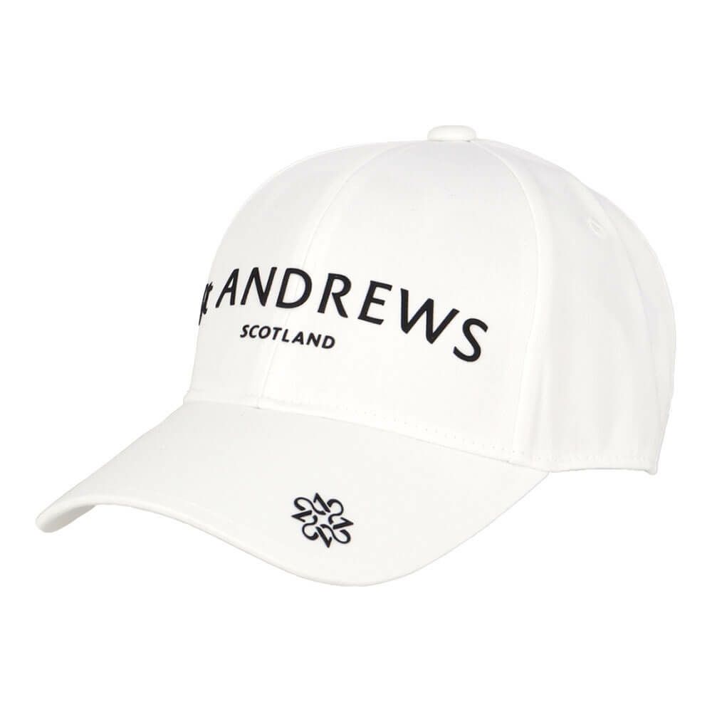 セントアンドリュース St ANDREWS　ツイル ロゴ キャップ 042-5287853 030 ホワイト　2025年モデル ホワイト