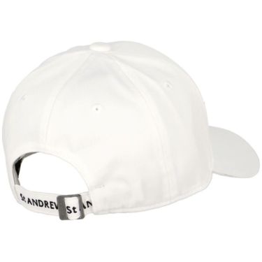 セントアンドリュース St ANDREWS　ツイル ロゴ キャップ 042-5287853 030 ホワイト　2025年モデル ホワイト 詳細1