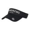 セントアンドリュース St ANDREWS　ツイル ロゴ バイザー 042-5287854 010 ブラック　2025年モデル ブラック