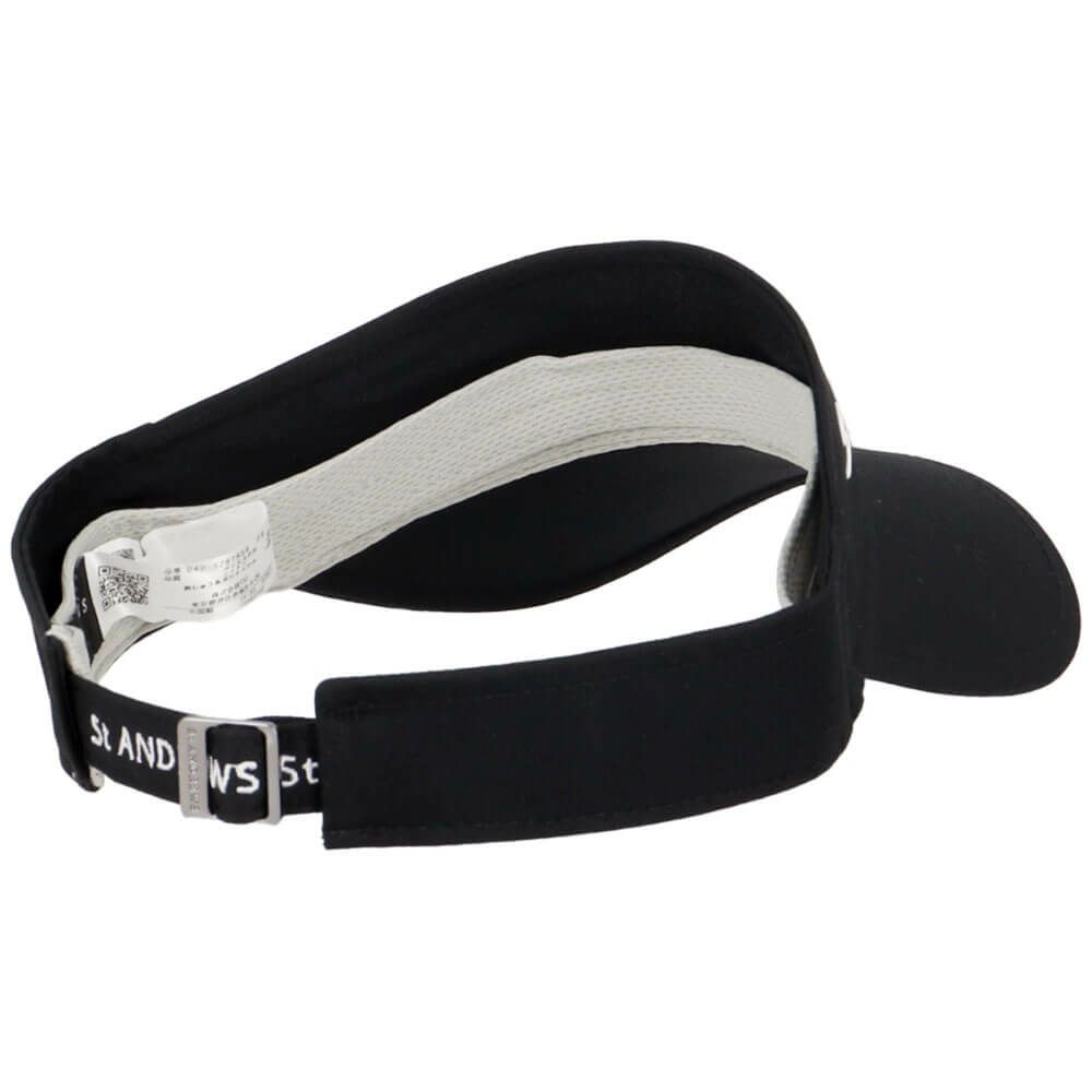 セントアンドリュース St ANDREWS　ツイル ロゴ バイザー 042-5287854 010 ブラック　2025年モデル ブラック 詳細1