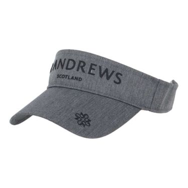 セントアンドリュース St ANDREWS　ツイル ロゴ バイザー 042-5287854 020 グレー　2025年モデル グレー
