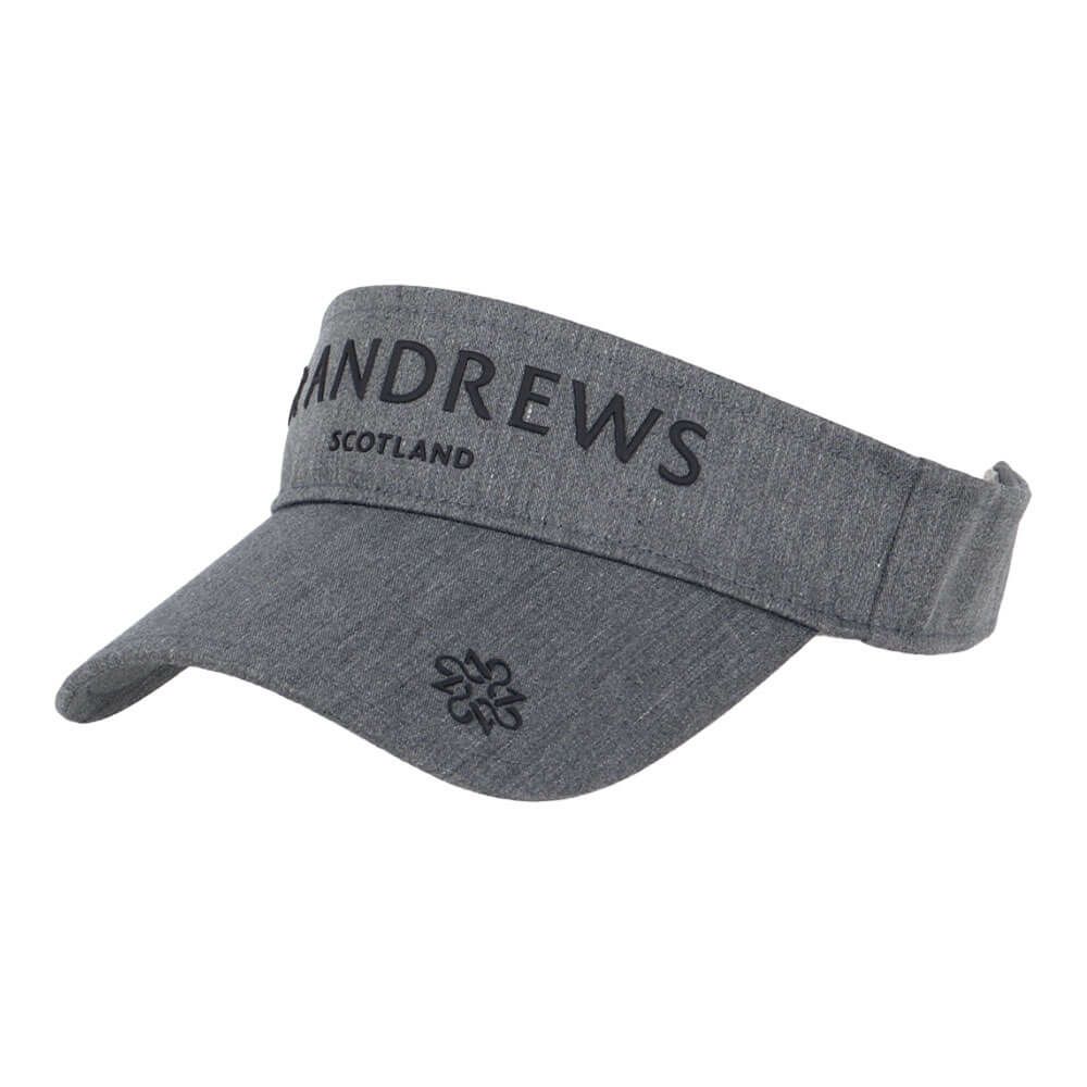 セントアンドリュース St ANDREWS ツイル ロゴ バイザー 042-5287854 020 グレー 2025年モデル