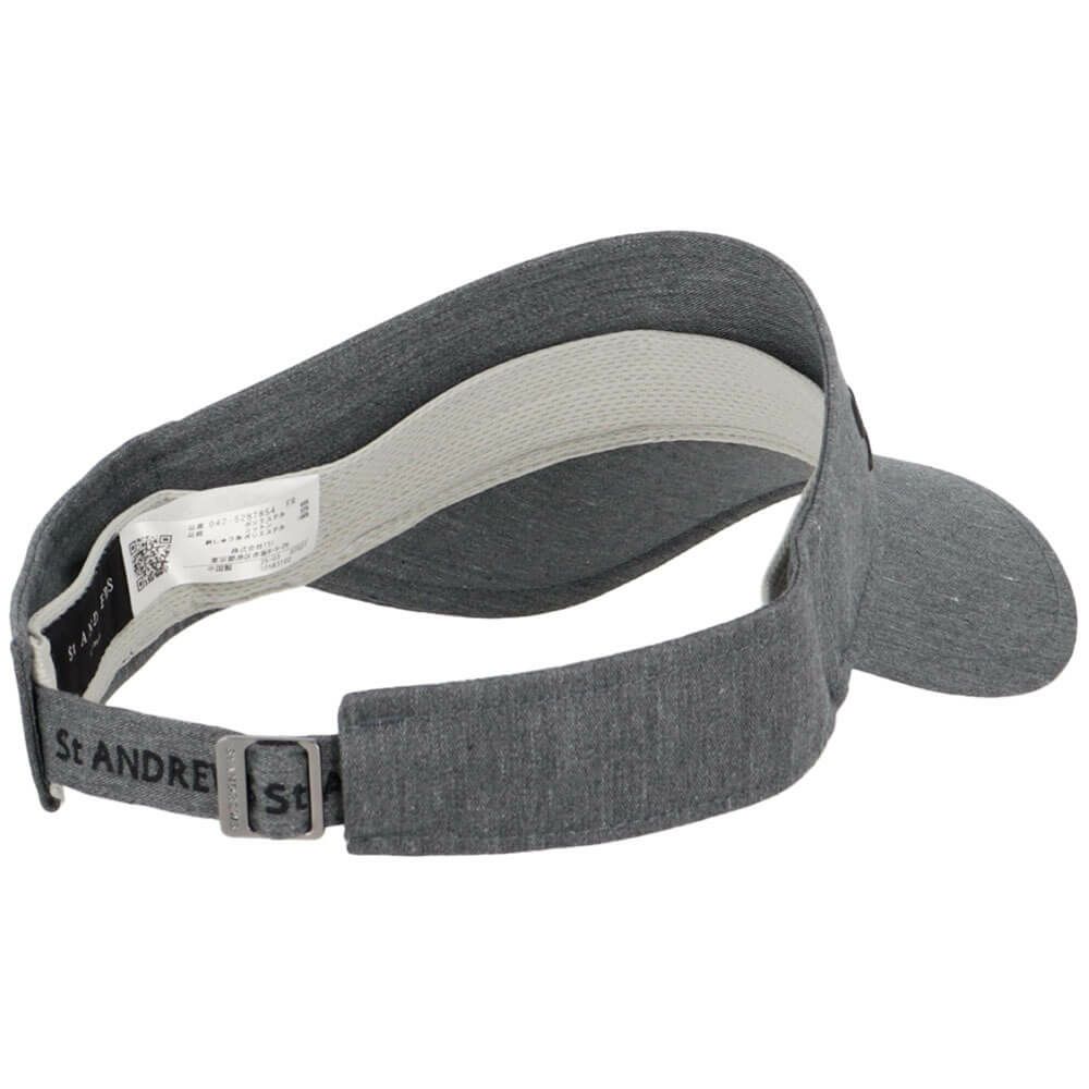セントアンドリュース St ANDREWS　ツイル ロゴ バイザー 042-5287854 020 グレー　2025年モデル グレー 詳細1