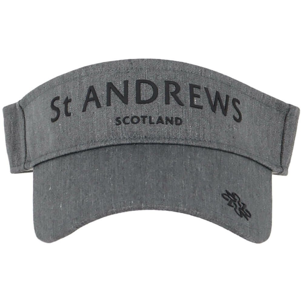 セントアンドリュース St ANDREWS　ツイル ロゴ バイザー 042-5287854 020 グレー　2025年モデル グレー 詳細2