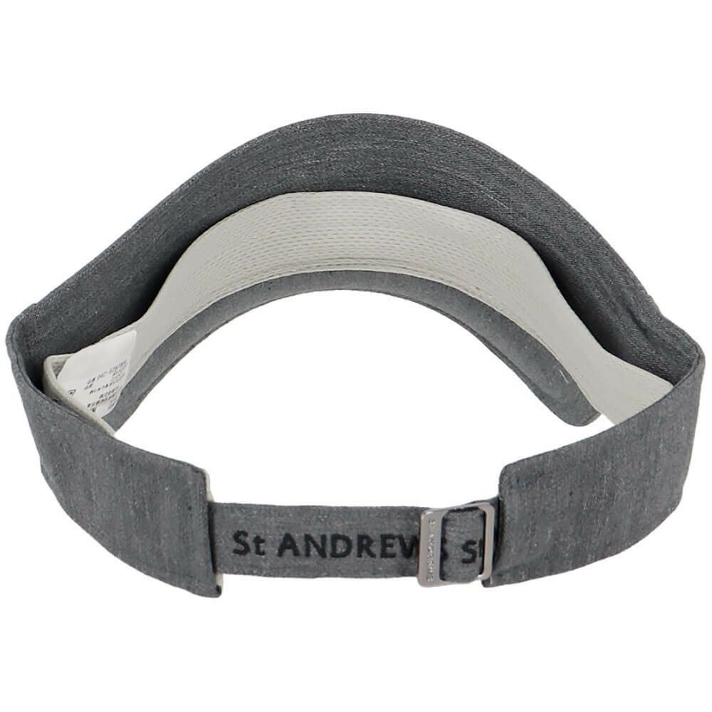 セントアンドリュース St ANDREWS　ツイル ロゴ バイザー 042-5287854 020 グレー　2025年モデル グレー 詳細3