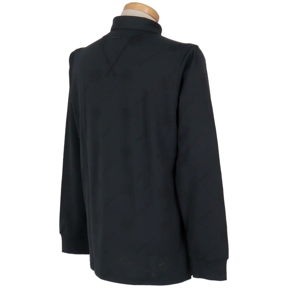 セントアンドリュース St ANDREWS　メンズ ロゴケルトジャガード無地 長袖 ボタンダウン ポロシャツ 042-5261951　2025年モデル 詳細2