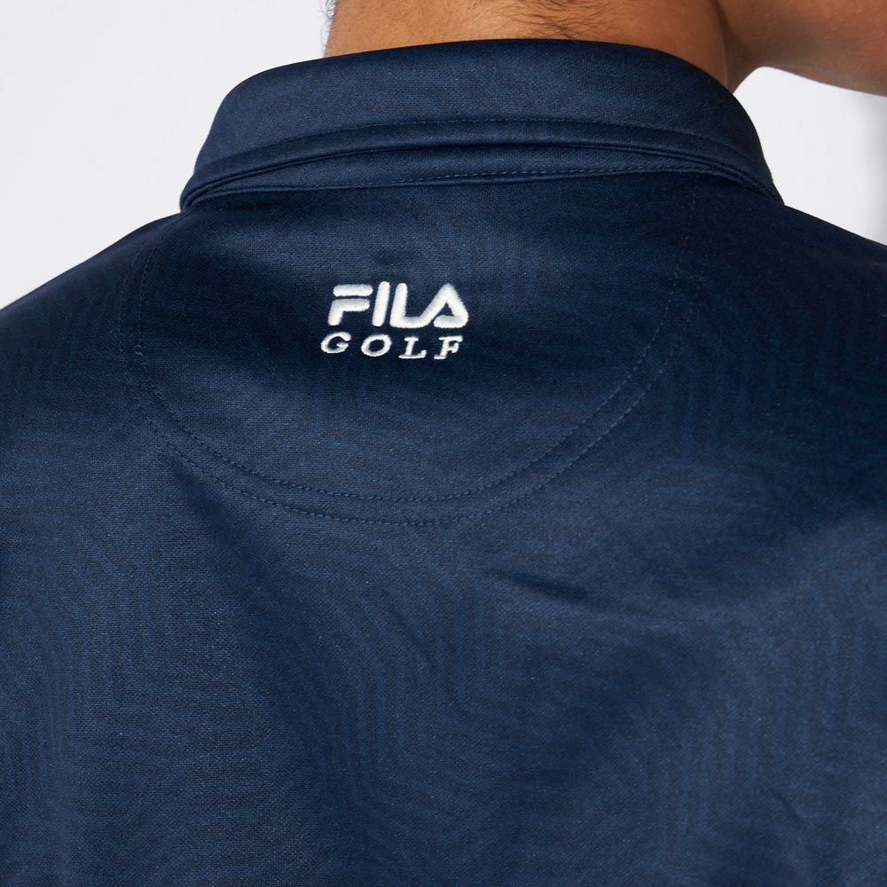 フィラ FILA　メンズ ロゴプリント 裏起毛 長袖 ポロシャツ 784-508　2024年モデル 詳細7