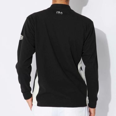 フィラ FILA　メンズ 配色切替 長袖 モックネック シャツ 784-511　2024年モデル 詳細2