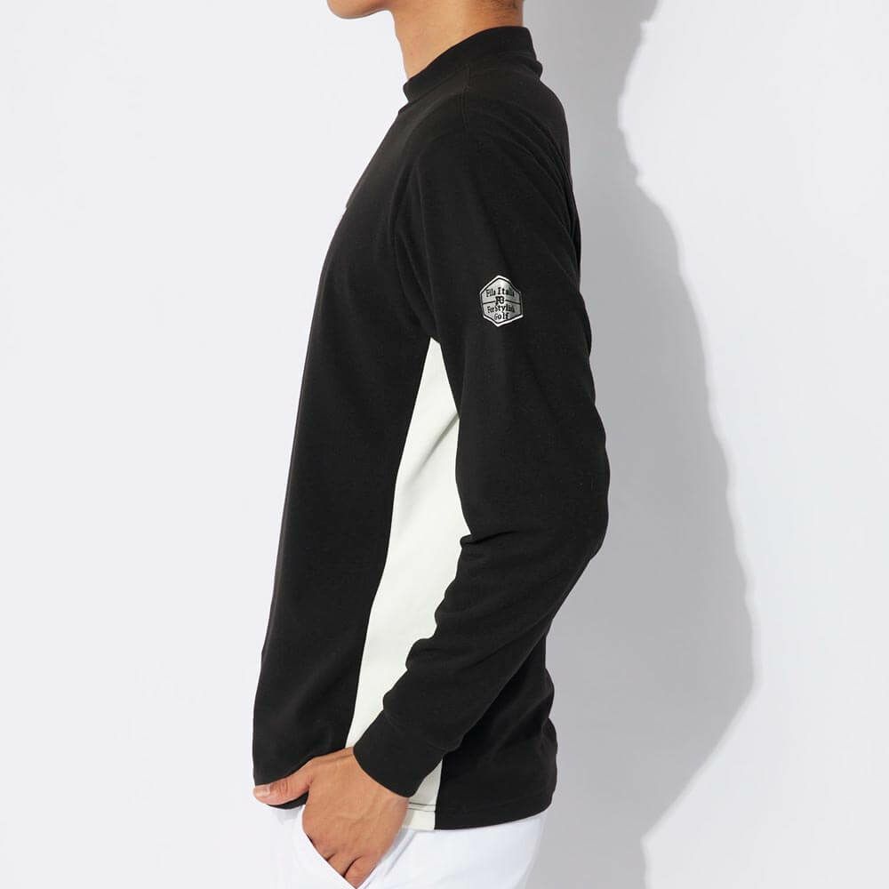 フィラ FILA　メンズ 配色切替 長袖 モックネック シャツ 784-511　2024年モデル 詳細3