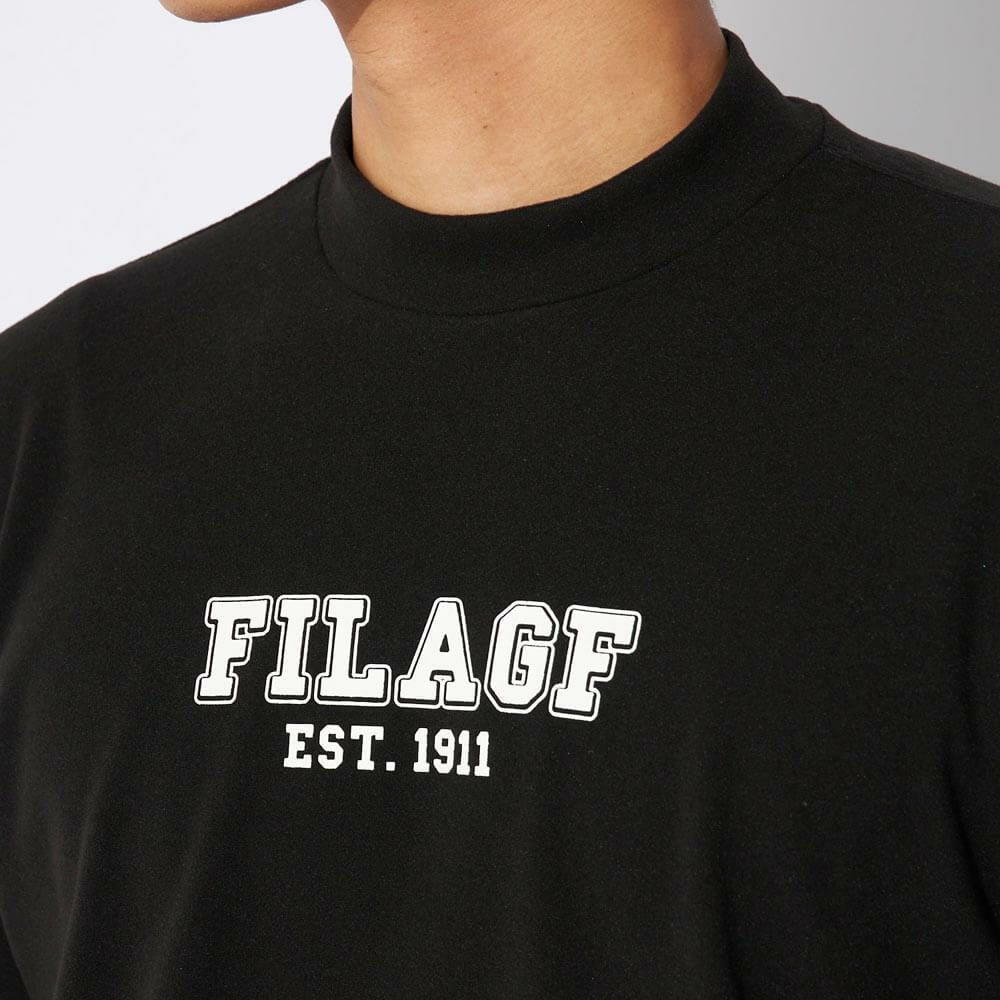 フィラ FILA　メンズ 配色切替 長袖 モックネック シャツ 784-511　2024年モデル 詳細4