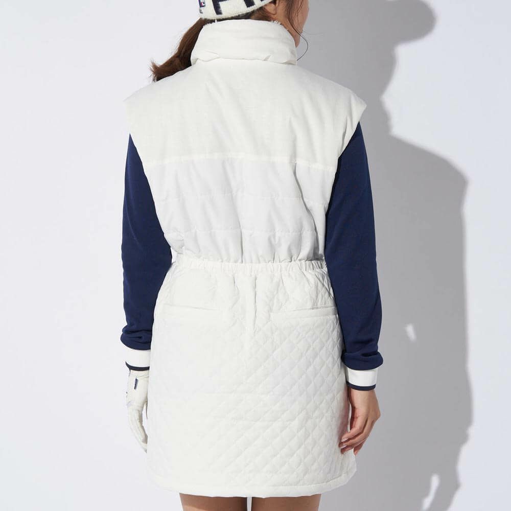 フィラ FILA　レディース 中綿 フルジップ ノースリーブ ワンピース 794-242　2024年モデル 詳細1