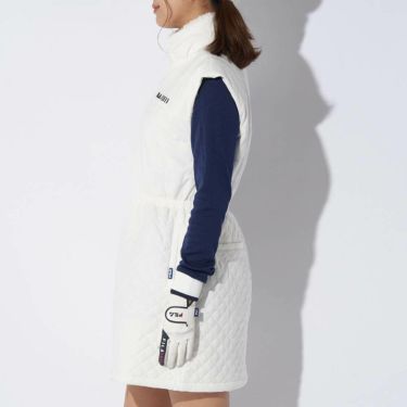 フィラ FILA　レディース 中綿 フルジップ ノースリーブ ワンピース 794-242　2024年モデル 詳細2