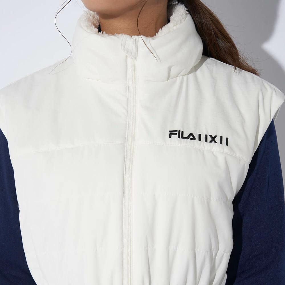 フィラ FILA　レディース 中綿 フルジップ ノースリーブ ワンピース 794-242　2024年モデル 詳細3