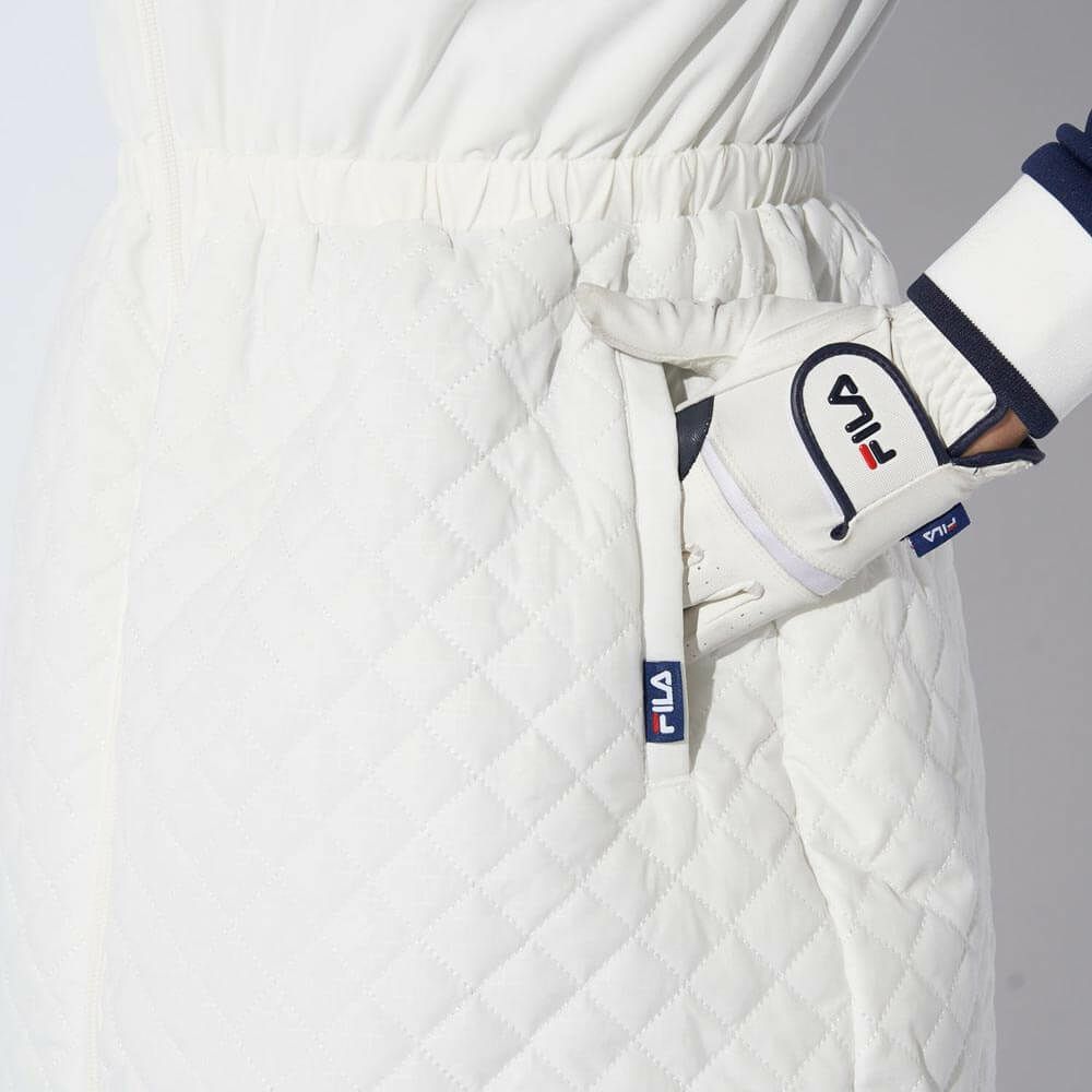 フィラ FILA　レディース 中綿 フルジップ ノースリーブ ワンピース 794-242　2024年モデル 詳細4