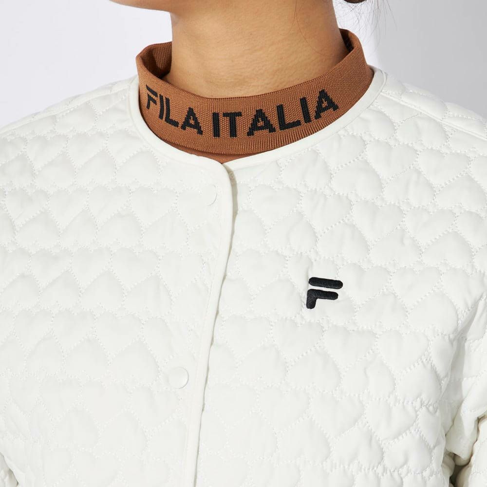 フィラ FILA　レディース ハート柄キルト 中綿 カーディガン 794-261　2024年モデル 詳細3