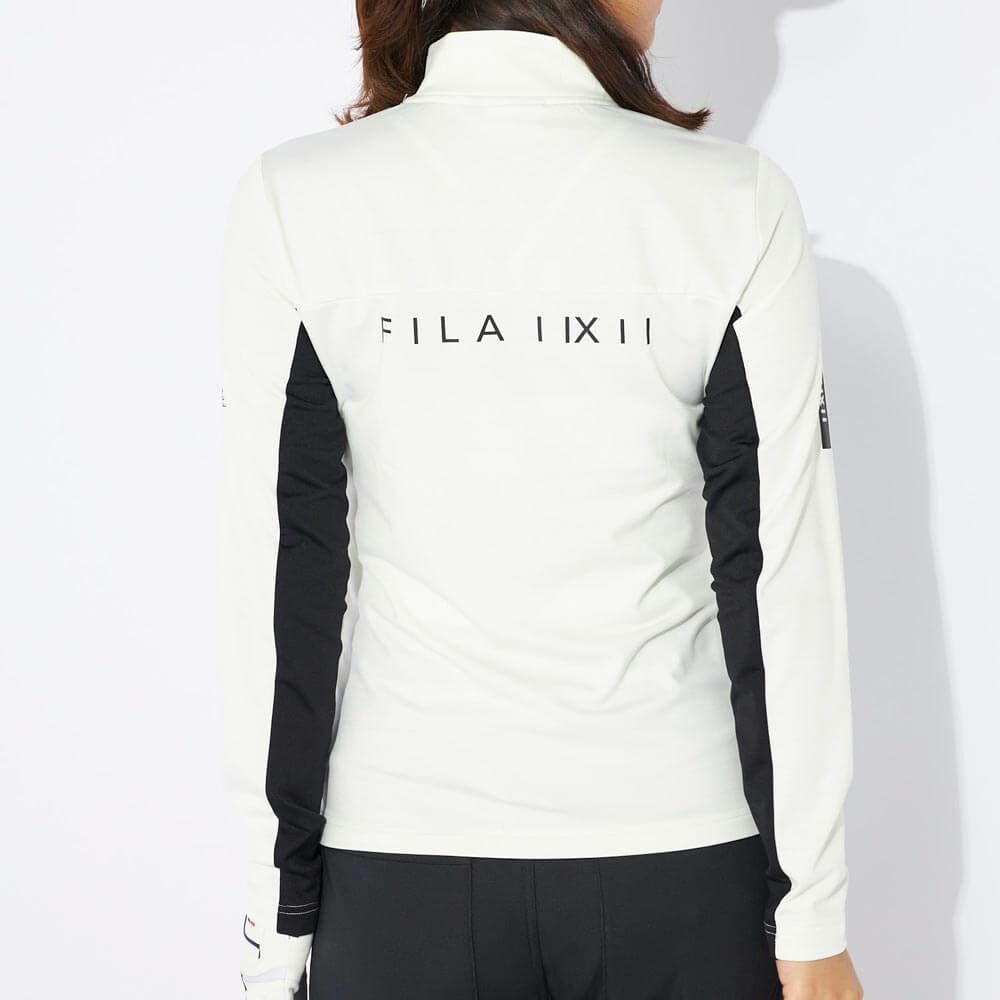 フィラ FILA　レディース ライン切替 長袖 ハーフジップ シャツ 794-541　2024年モデル 詳細1