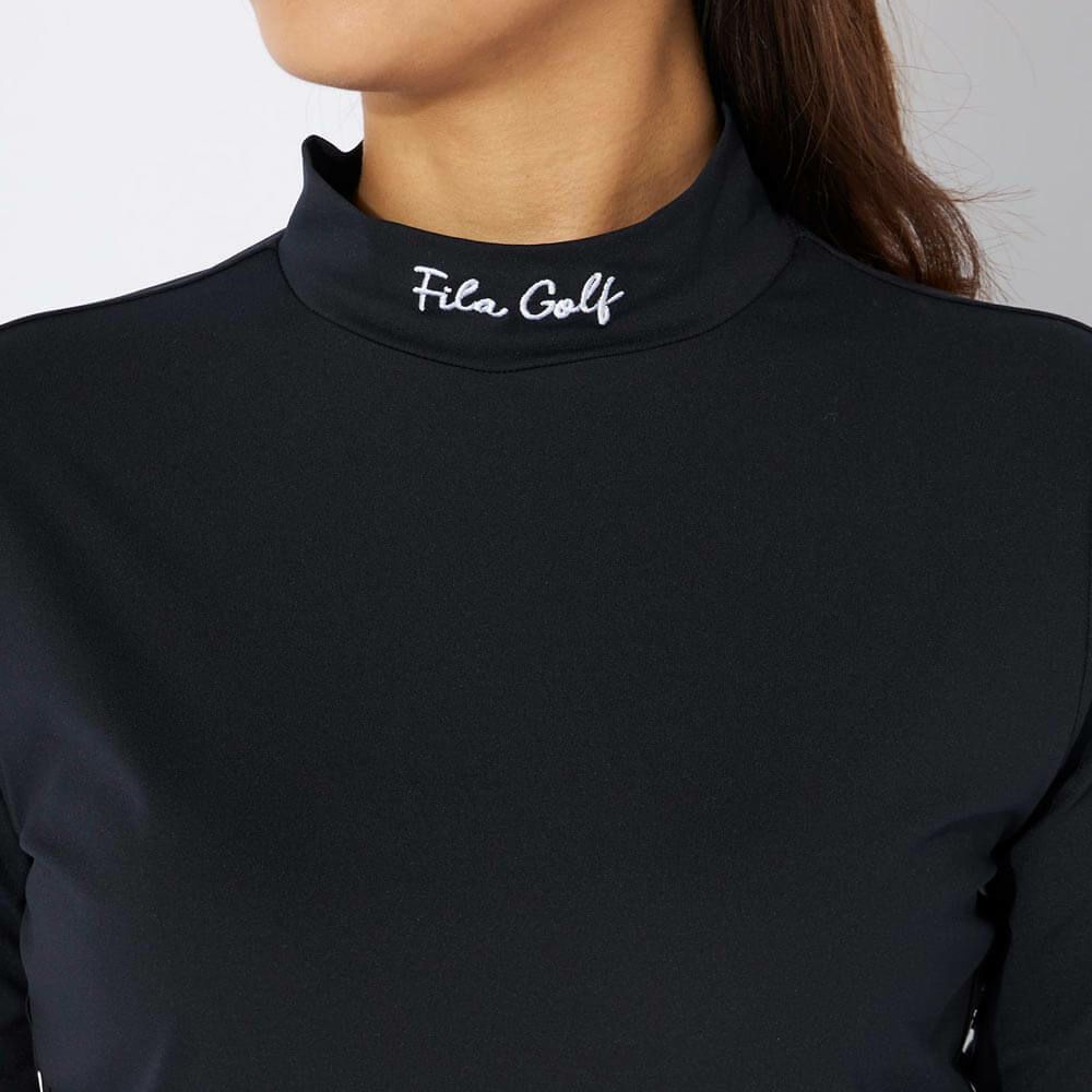 フィラ FILA　レディース ロゴテープ ストレッチ 長袖 モックネック シャツ 794-545　2024年モデル 詳細4