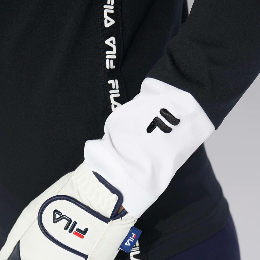 フィラ FILA　レディース ロゴテープ ストレッチ 長袖 モックネック シャツ 794-545　2024年モデル 詳細6