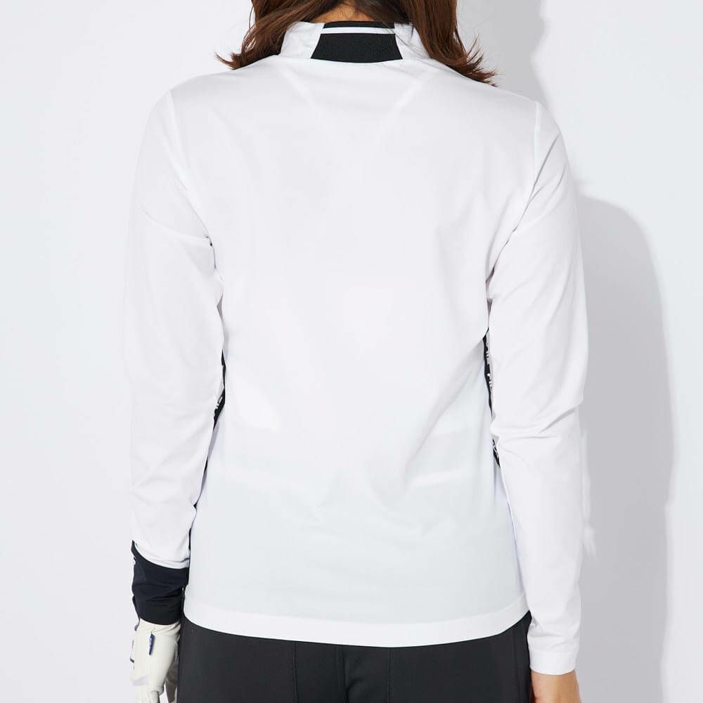 フィラ FILA　レディース ロゴテープ ストレッチ 長袖 モックネック シャツ 794-545　2024年モデル 詳細7