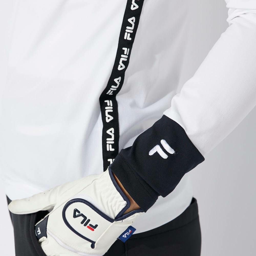 フィラ FILA　レディース ロゴテープ ストレッチ 長袖 モックネック シャツ 794-545　2024年モデル 詳細10