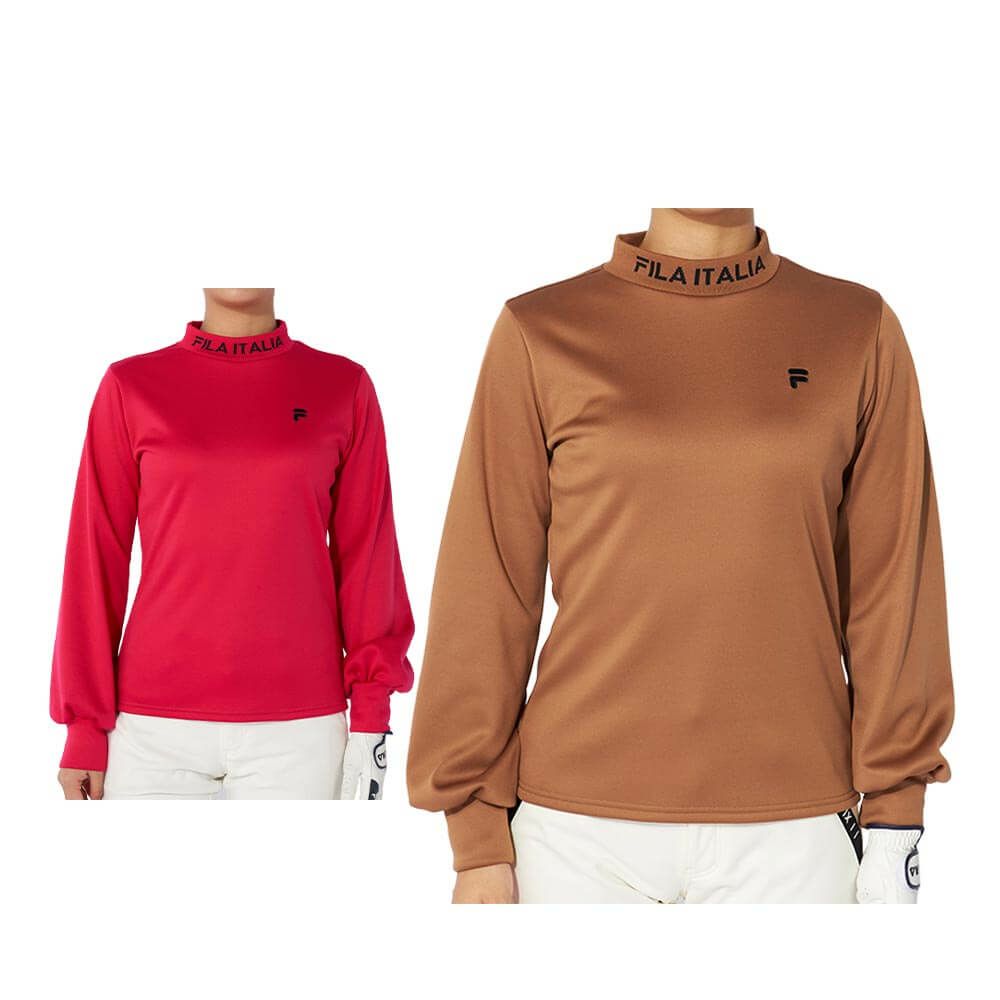 フィラ FILA　レディース リブ衿 長袖 モックネック シャツ 794-560　2024年モデル