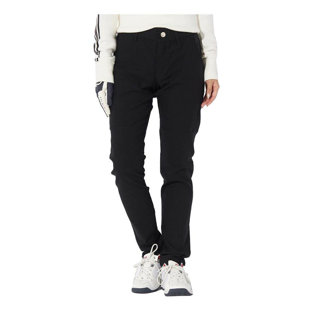 フィラ FILA　レディース ストレッチ ロングパンツ 794-303　2024年モデル [裾上げ対応1] ブラック