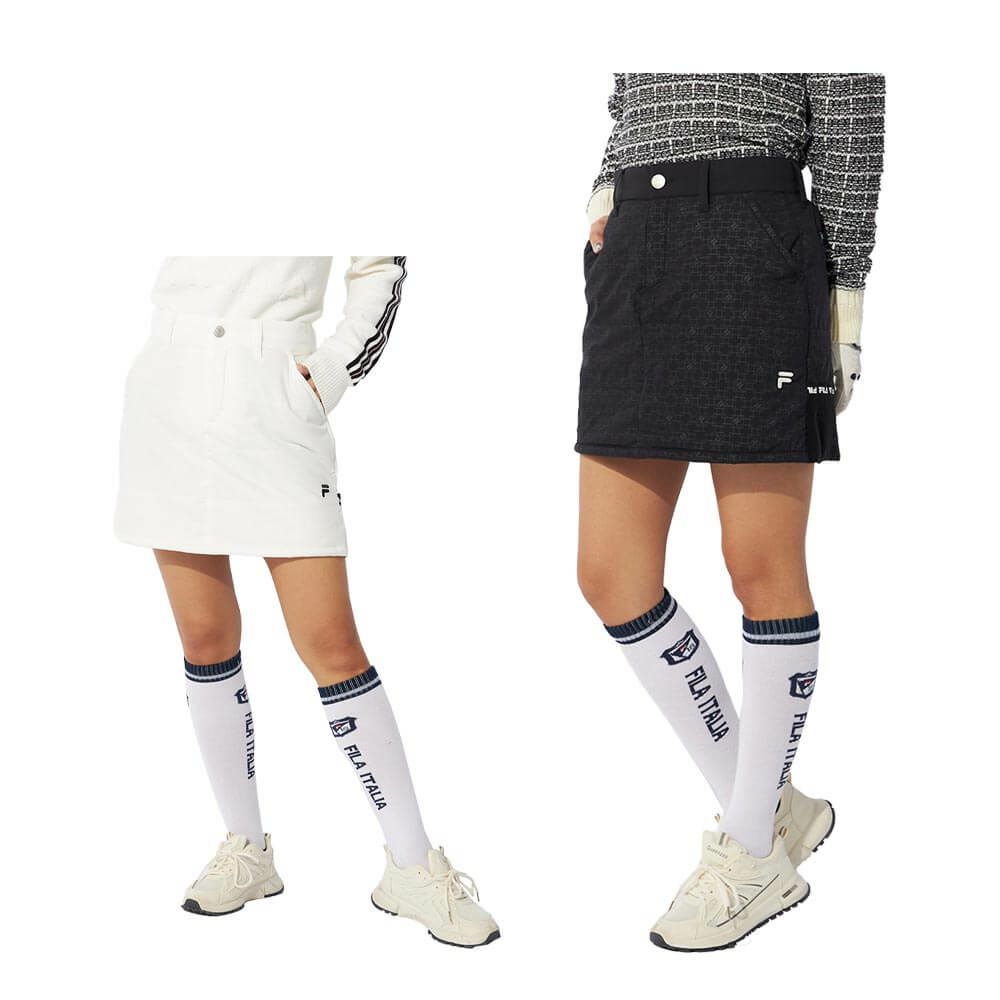 フィラ FILA　レディース 撥水 4WAYストレッチ 裾ニット 中綿 スカート 794-342　2024年モデル 詳細1