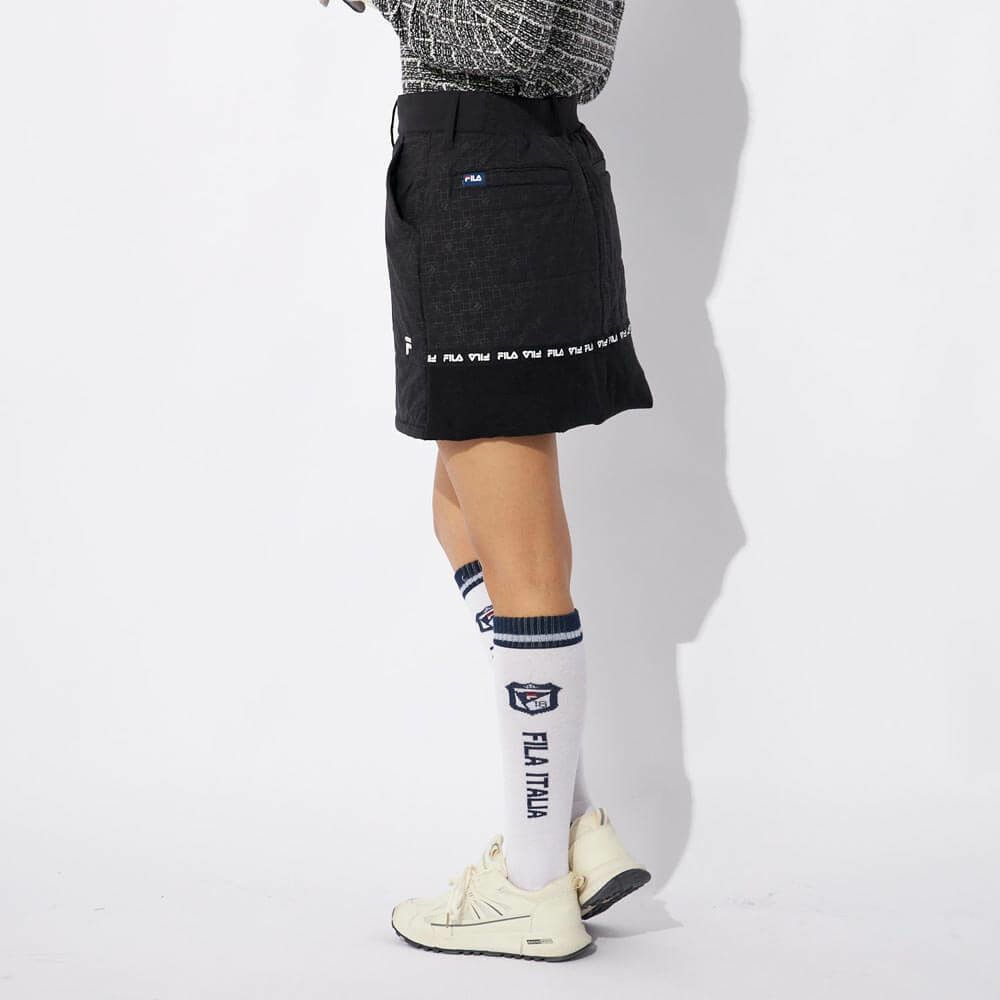 フィラ FILA　レディース 撥水 4WAYストレッチ 裾ニット 中綿 スカート 794-342　2024年モデル 詳細2