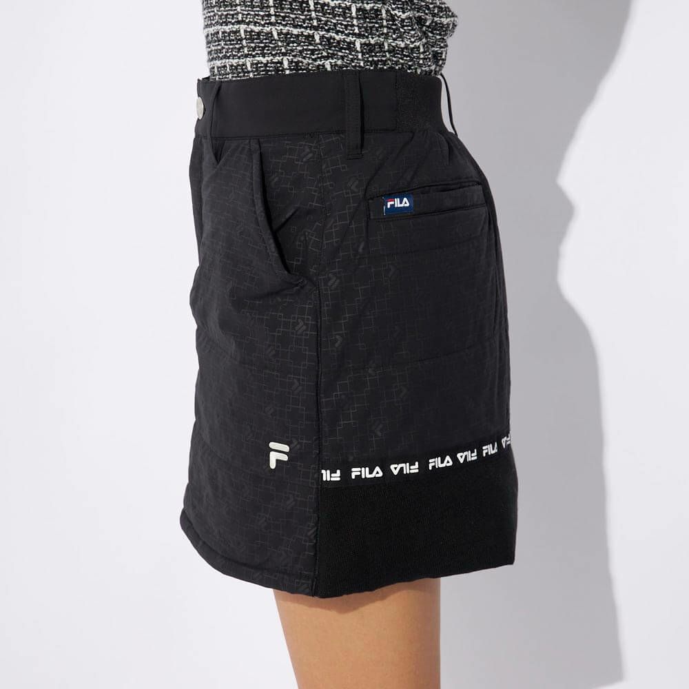 フィラ FILA　レディース 撥水 4WAYストレッチ 裾ニット 中綿 スカート 794-342　2024年モデル 詳細4
