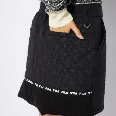 フィラ FILA　レディース 撥水 4WAYストレッチ 裾ニット 中綿 スカート 794-342　2024年モデル 詳細8