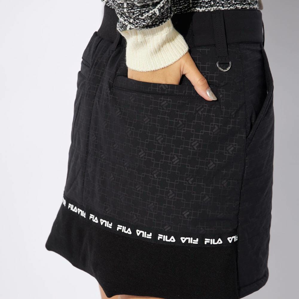フィラ FILA　レディース 撥水 4WAYストレッチ 裾ニット 中綿 スカート 794-342　2024年モデル 詳細8
