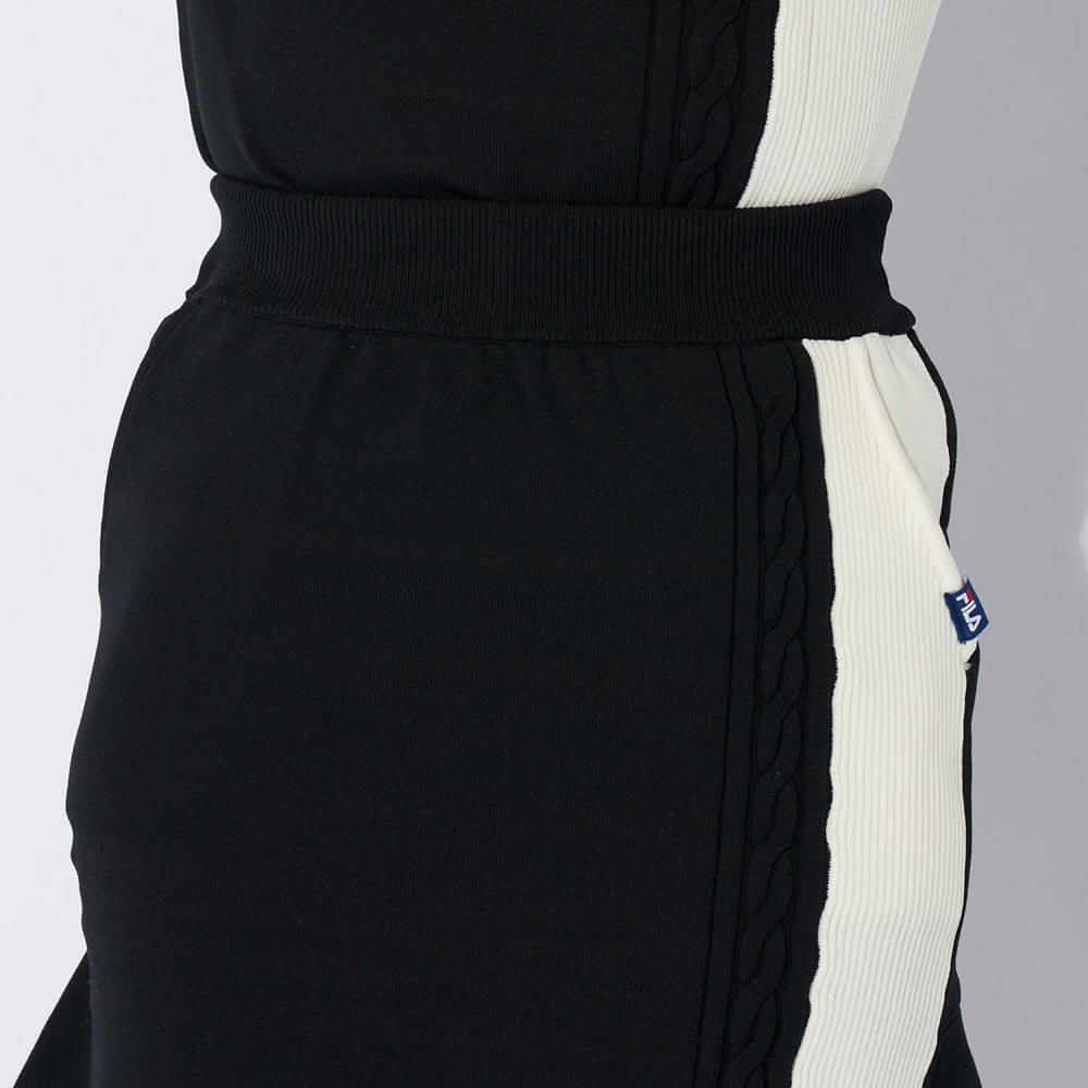 フィラ FILA　レディース バイカラー ニット スカート 794-343　2024年モデル 詳細6