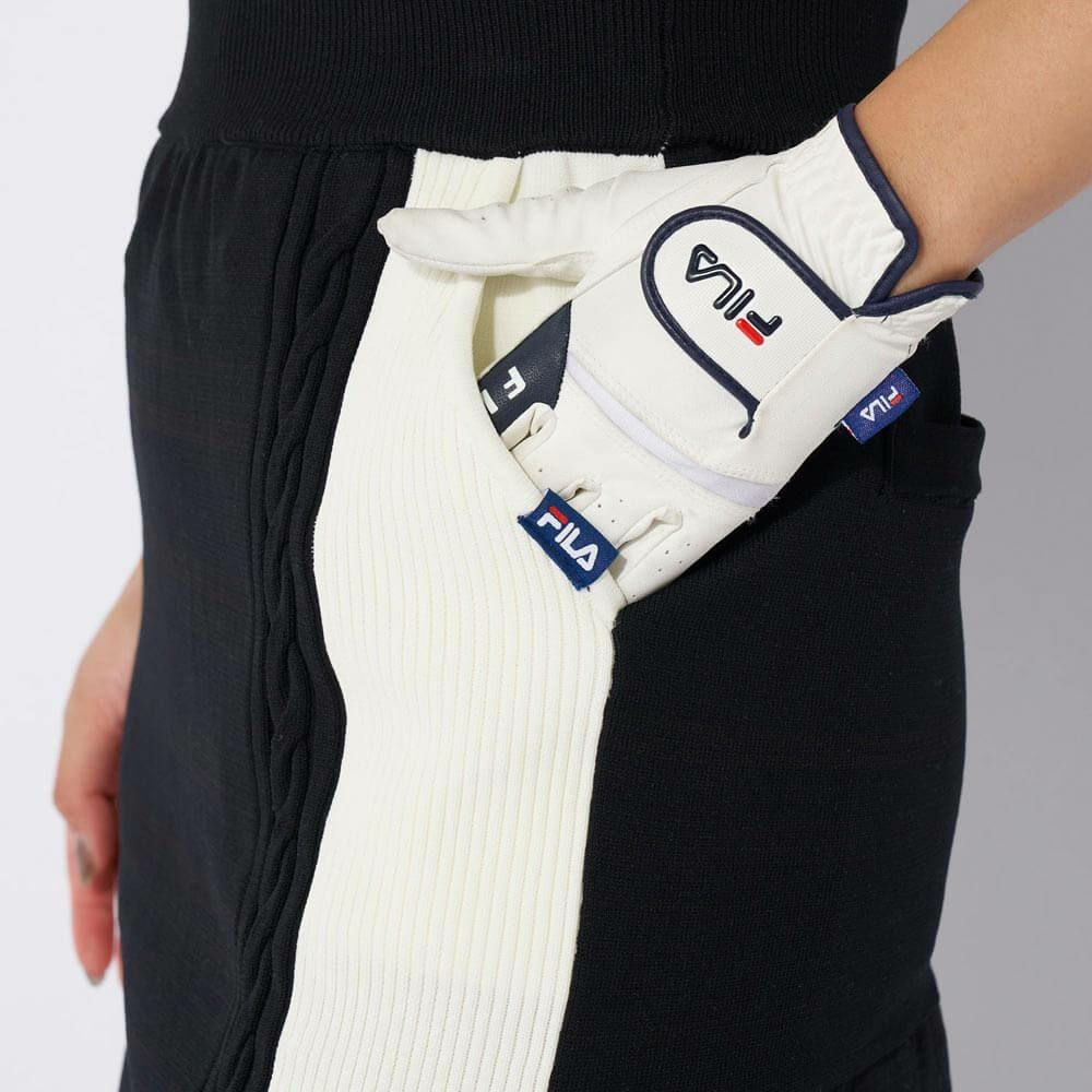 フィラ FILA　レディース バイカラー ニット スカート 794-343　2024年モデル 詳細7