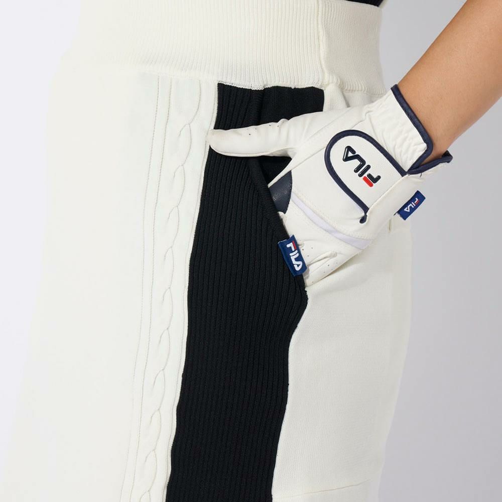 フィラ FILA　レディース バイカラー ニット スカート 794-343　2024年モデル 詳細14