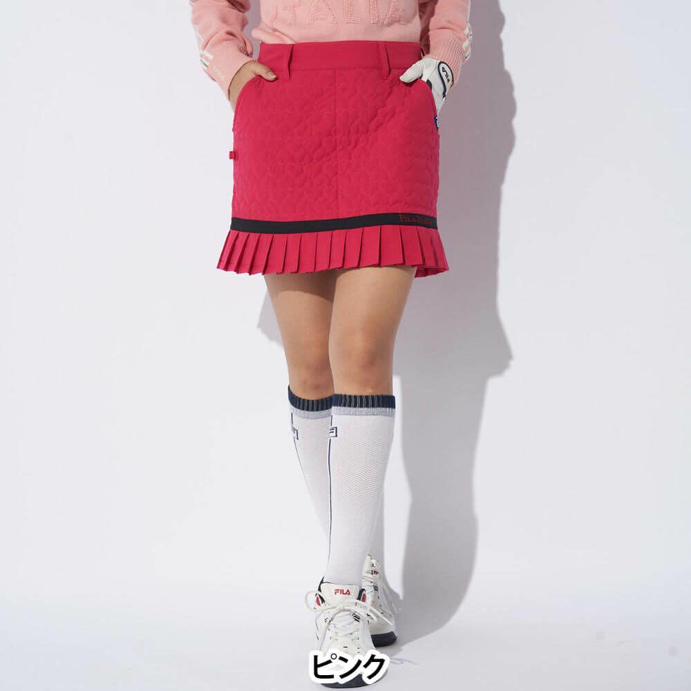 フィラ FILA　レディース 中綿 裾プリーツ スカート 794-364　2024年モデル 詳細1 画像2(ALT)