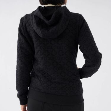 マリクレール marie claire　レディース キルト 長袖 フルジップ パーカー 733-200 ブラック 詳細2