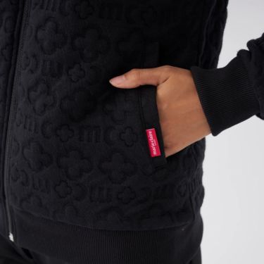 マリクレール marie claire　レディース キルト 長袖 フルジップ パーカー 733-200 ブラック 詳細5