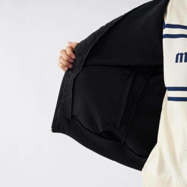 マリクレール marie claire　レディース キルト 長袖 フルジップ パーカー 733-200 ブラック 詳細6