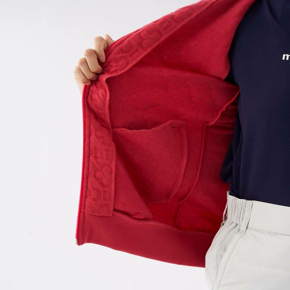 マリクレール marie claire　レディース キルト 長袖 フルジップ パーカー 733-200 ピンク 詳細6