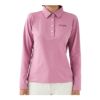 マリクレール marie claire　レディース 裏起毛 長袖 ポロシャツ 733-571 ピンク