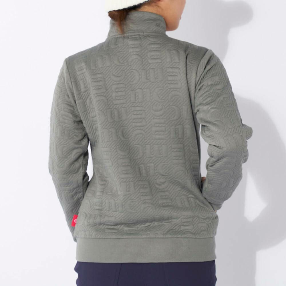 マリクレール marie claire　レディース 長袖 フルジップ ハイネック ブルゾン 734-222　2024年モデル グレー 詳細1