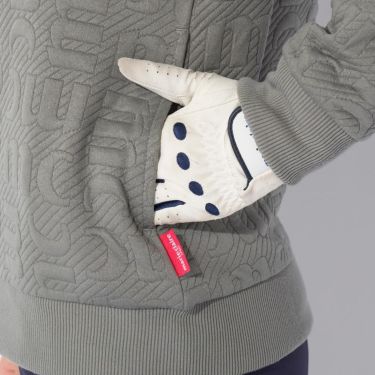 マリクレール marie claire　レディース 長袖 フルジップ ハイネック ブルゾン 734-222　2024年モデル グレー 詳細4